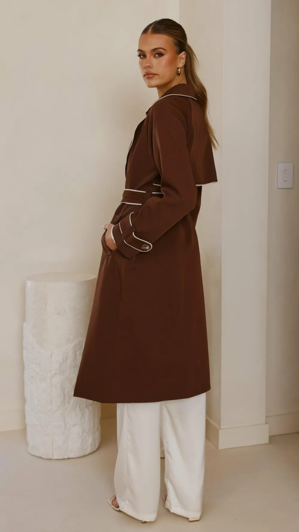 Style State Jackets|Coats^Blanca Trench Coat - Espresso