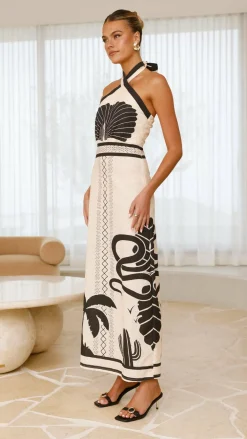 Mia Milani Dresses|Maxi^Boe Halter Maxi Dress - Palm Canyon