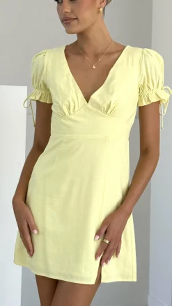 Burans Sale Dresses^Breigh Mini Dress - Lemon