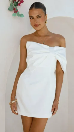 Main St Dresses|Mini^Briella Mini Dress - White