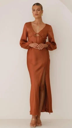 Alive Girl Sale Evening|Sale Dresses^Brigitte Maxi Dress - Copper
