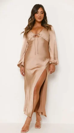 Alive Girl Sale Evening|Sale Dresses^Brigitte Maxi Dress - Latte