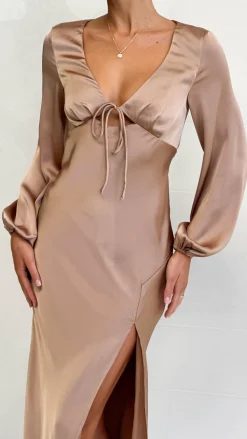 Alive Girl Sale Evening|Sale Dresses^Brigitte Maxi Dress - Latte