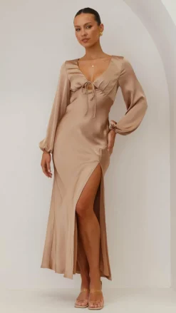 Alive Girl Sale Evening|Sale Dresses^Brigitte Maxi Dress - Latte