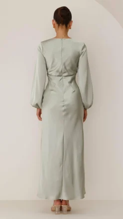 Alive Girl Sale Evening^Brigitte Maxi Dress - Olive