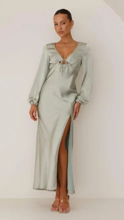 Alive Girl Sale Evening^Brigitte Maxi Dress - Olive