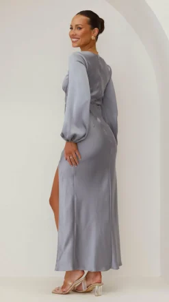 Alive Girl Sale Evening|Sale Dresses^Brigitte Maxi Dress - Steel Blue