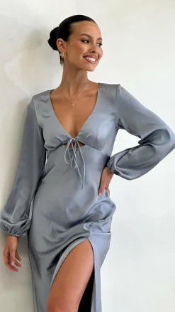 Alive Girl Sale Evening|Sale Dresses^Brigitte Maxi Dress - Steel Blue