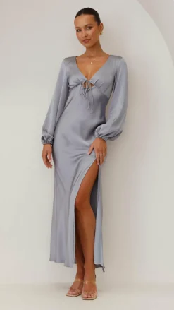 Alive Girl Sale Evening|Sale Dresses^Brigitte Maxi Dress - Steel Blue
