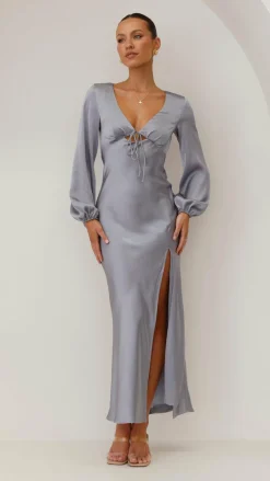Alive Girl Sale Evening|Sale Dresses^Brigitte Maxi Dress - Steel Blue
