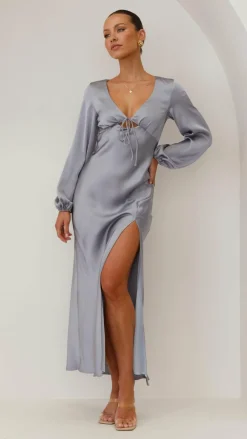 Alive Girl Sale Evening|Sale Dresses^Brigitte Maxi Dress - Steel Blue