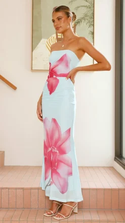 SASHA (BNE) Dresses|Event Ready Dresses^Brittani Strapless Maxi Dress - Blue/Pink