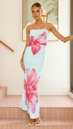 SASHA (BNE) Dresses|Event Ready Dresses^Brittani Strapless Maxi Dress - Blue/Pink