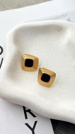 Your Accessory Shop Earrings|Polo^Bronnie Earrings - Gold / Black