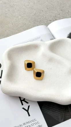 Your Accessory Shop Earrings|Polo^Bronnie Earrings - Gold / Black