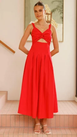 Pink Diamond Dresses|Maxi^Bryce Maxi Dress - Red