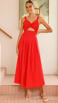 Pink Diamond Dresses|Maxi^Bryce Maxi Dress - Red