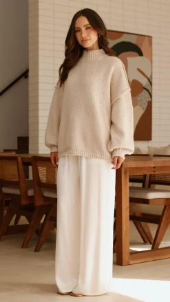 Fashion Allied Sets|Bottoms^Brylee Pants - Cream