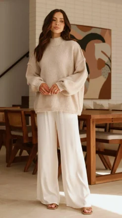 Fashion Allied Sets|Bottoms^Brylee Pants - Cream