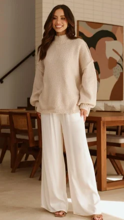 Fashion Allied Sets|Bottoms^Brylee Pants - Cream