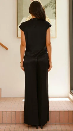 Fashion Allied Sets|Tops^Brylee V Neck Top - Black