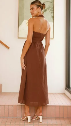 Pink Diamond Dresses|Maxi^Caden Maxi Dress - Chocolate