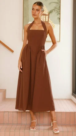 Pink Diamond Dresses|Maxi^Caden Maxi Dress - Chocolate