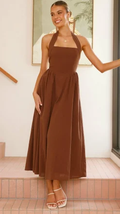 Pink Diamond Dresses|Maxi^Caden Maxi Dress - Chocolate