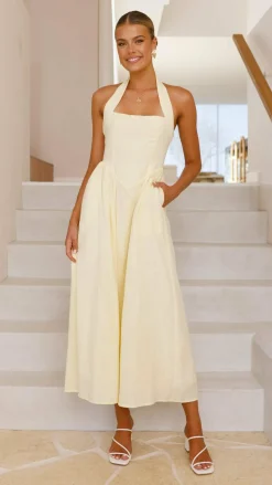 Pink Diamond Dresses|Maxi^Caden Maxi Dress - Lemon