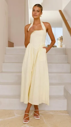 Pink Diamond Dresses|Maxi^Caden Maxi Dress - Lemon