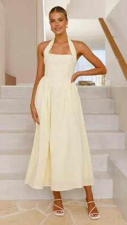 Pink Diamond Dresses|Maxi^Caden Maxi Dress - Lemon