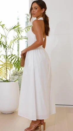 Pink Diamond Dresses|Maxi^Caden Maxi Dress - White