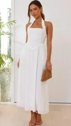 Pink Diamond Dresses|Maxi^Caden Maxi Dress - White
