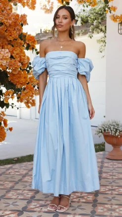 Main St Dresses|Midi^Caelius Midi Dress - Light Blue