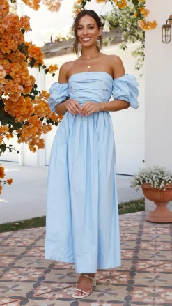 Main St Dresses|Midi^Caelius Midi Dress - Light Blue