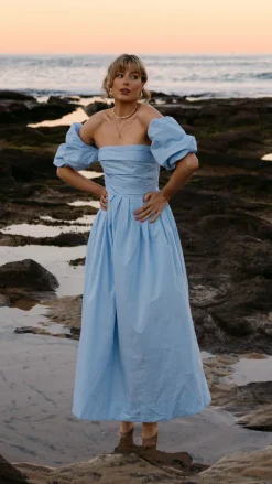 Main St Dresses|Midi^Caelius Midi Dress - Light Blue