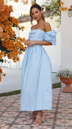 Main St Dresses|Midi^Caelius Midi Dress - Light Blue