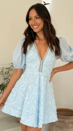 SASHA (BNE) Sale Dresses^Calanthe Mini Dress - Blue