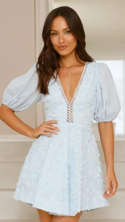SASHA (BNE) Sale Dresses^Calanthe Mini Dress - Blue