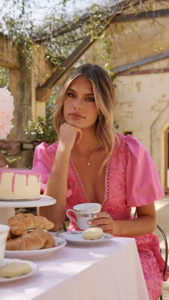 SASHA (BNE) Sale Dresses^Calanthe Mini Dress - Hot Pink