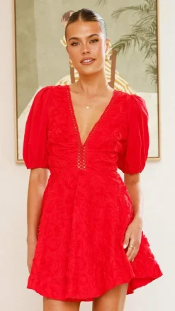 SASHA (BNE) Sale Dresses^Calanthe Mini Dress - Red
