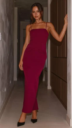 SASHA (BNE) Sale Dresses^Carabella Maxi Dress - Wine