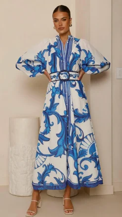 Bubblegum Dresses|Maxi^Carmal Long Sleeve Maxi Dress - Paradise
