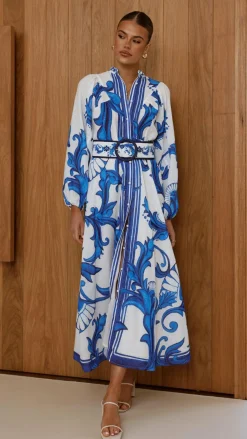 Bubblegum Dresses|Maxi^Carmal Long Sleeve Maxi Dress - Paradise