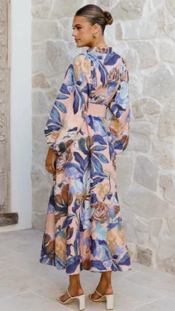Bubblegum Dresses|Maxi^Carmal Long Sleeve Maxi Dress - Donatella Rosa