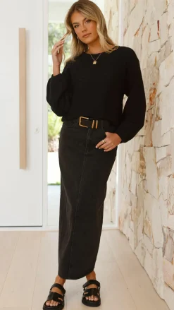 My Girl Knit Tops|Knitwear^Carmel Knit - Black