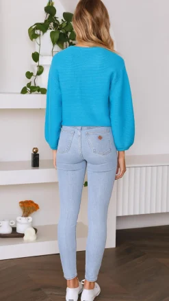 My Girl Knit Tops|Knitwear^Carmel Knit - Blue