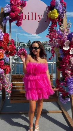 Pink Diamond Dresses|Mini^Carrie Mini Dress - Hot Pink