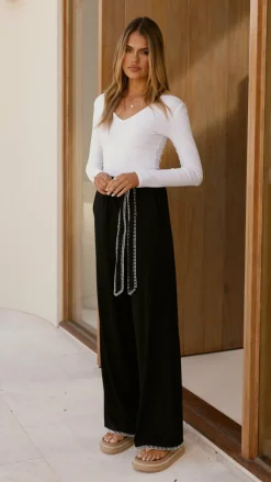 Bubblegum Bottoms^Carrie Pants - Black