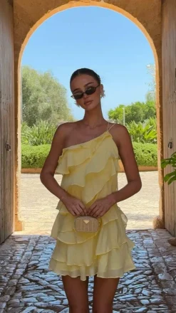 LILYWHYT Dresses|Mini^Cassidi Mini Dress - Lemon